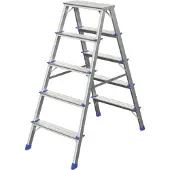 Werner Stehleiter 2 5 Sprossen/Stufen Arbeitshöhe 2,65 m
