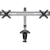 Goobay ScreenFlex Twin, 16 kg, 33 cm (13"), 58,4 cm (23"), 100 x 100 mm, 100 x 100 mm, Schwarz, Silber