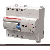 ABB F-ATI4TestA-40/0.03 FI-Schalter, 7 TE, 4P, Typ A, 40A, 30mA, kurzzeitverzögert, FI mit automatischer Prüfung (FI-Test), autom. Test ohne