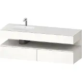 Duravit Einbauwaschtisch-Möbel-Set Qatego 160x50x60cm, Kon-WTU, B l, w m/we hgl