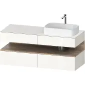 Duravit Waschtischunterschrank Qatego 140x55x60cm, E Ma/w g, Pl, Beck. re