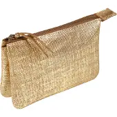 Clairefontaine 4x Kleines Schlampermäppchen Leder 13x9cm gold 410046C