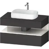 Duravit Waschtischunterschrank Qatego 100x55x60cm, w g/Gra m, Pl, 1 Schubkast.