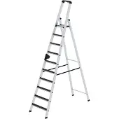 Proregal Stufen-Stehleiter einseitig begehbar mit clip-step R13 10 Stufen
