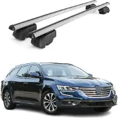 Omtec Dachträger Gepäckträger für Renault Talisman Grandtour 2016-2023 ABE Grau 2x
