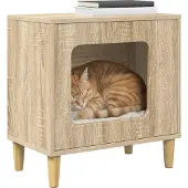 vidaXL Katzenhaus Sonoma 51 x 30 x 52 cm Holzwerkstoff