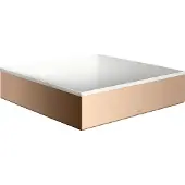 Hansgrohe AXOR Suite Aufsatzwaschtisch 400/400 ohne Hahnloch und Überlauf, Polished Red Gold