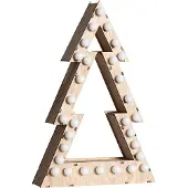 LEDKIA LED-Weihnachtsbaum Holz mit Batterie Gaspar Natürlich