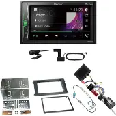 Pioneer DMH-A3300DAB USB Digitalradio Einbauset für Porsche Cayenne bis 2006