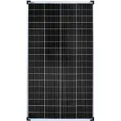 EnjoySolar enjoy solar Solarpanel klassisches monokristallines Solarmodul 150W 36V (silberner Rahmen), 158,75mm Perc-Zellen 0% MwSt.