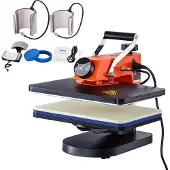 Vevor Hitzepresse - 6-in-1 Hitzepresse-Sublimationsmaschine für selbstgemachte T-Shirts/Hüte/Becher/Wärmeübertragungsprojekte