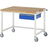 RAU Fahrbare Werkbank 8001, B1250xT900xH880mm, 1x Schublade-TA