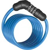 ABUS Spiralkabelschloss Star 4508C/150 - Zahlenschloss aus 8 mm starkem Spiralkabel - -Sicherheitslevel 2 - Blau