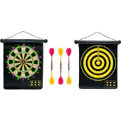 Idena Magnet Dartspiel / Dartscheibe / mit 6 Dartpfeilen / Größe: 51 x 34cm