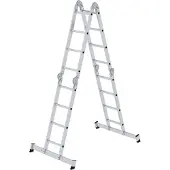 Proregal Vielzweckleiter 4-teilig mit nivello-Traverse 4x4 Sprossen
