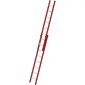 MUNK Günzburger Steigtechnik MUNK Kunststoff Schiebeleiter 2x8 Sprossen