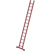 MUNK Günzburger Steigtechnik MUNK Kunststoff-Anlegeleiter GFK mit nivello-Traverse 14 Sprossen