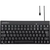 Perixx PERIBOARD-422 DE, Mini USB-C Tastatur kabelgebunden, schwarz