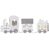 Star Trading Tischdeko "Yuletide", Zug, 4 ww LED, Farbe: natur,