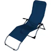 FRG Sonnenliege Liege Kippliege Gesundheitsliege SYLT blau oder schwarz blau