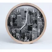 Tulup Holzuhr 20fi cm wanduhr - Stadtgebäude Stadt