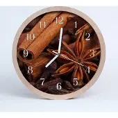 Tulup Holzuhr 30fi cm wanduhr - Vanille Wohnzimmer