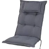 Kettler Auflage Hochlehner Rom 50089-51 grau meliert 123x50x9 cm KETTtex