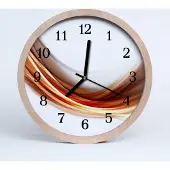 Tulup Holzuhr 20fi cm wanduhr - Stadt abstrakte Linien