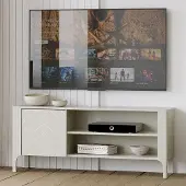 Lomadox Wohnwand inkl. Couchtisch in Kaschmir mit Lowboard & Highboard, 3-teilig MAZARA-161