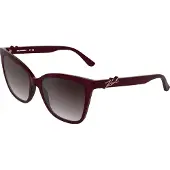Karl Lagerfeld KL6223S Damen-Sonnenbrille Vollrand Eckig Kunststoff-Gestell, rot
