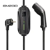 EM2GO EV Lader Take 3.5, 5m Kabel, Type 2, Schutzkontakt, OLED Display, einstellbarer Strom, Fehlerstromüberwachung, spritzwassergeschützt