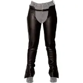 Dyon Leder-Chaps lang, Größe:M, Farbe:schwarz
