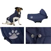 Karlie Hundemantel Paw blau 55 cm, Größe:55 cm