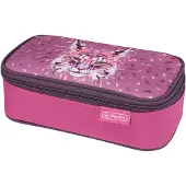 Herlitz Wild Animals Lynx, Hartschalenetui für Stifte, Polyester, Pink, Abbildung, Reißverschluss, Kind