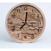 Tulup Holzuhr 30fi cm wanduhr - Steine