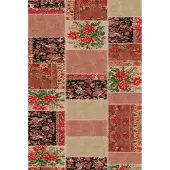 Bamyum Zelda Teppich mit Chenille Druck, Waschbarer Antibakteriell Teppich