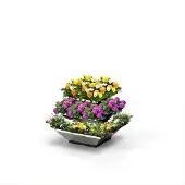 AvantGarden Hochbeet "HighBeet Rock" 3 Ebenen aus verzinktem Blech