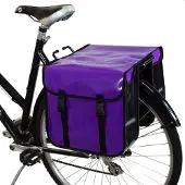 Markenlos Wasserdichte Doppelfahrradtaschen - Classic CW (Lila)