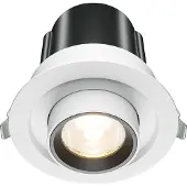 Maytoni LED Einbauleuchte, Rund, 10W, Weiß, IP20, Verstellbar, Hidden Kollektion