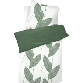 Damai Organic Bio Baumwolle Bettwäsche Blade green 100% Baumwolle, GRÖßENAUSWAHL:135x200 cm + 80x80 cm