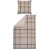 Erwin Müller Wendebettwäsche beige 1x 135x200 cm + 1x 80x80 cm