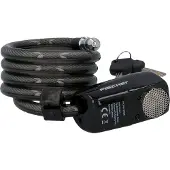Fischer Fahrrad Spiralschloss "Alarm-Sprialschloss 120 cm, 12mm" 3 Stk. tlg.