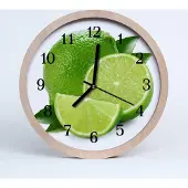 Tulup Holzuhr 20fi cm wanduhr - Limette