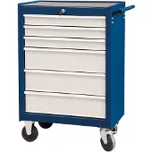 Projahn Werkstattwagen ECOBlue, mit Rollen, 400 kg Lastkraft, 6 Schubfächer