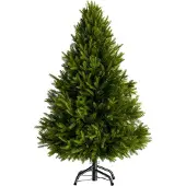 B2X Künstlicher Weihnachtsbaum, 1,4 m, 780 Zweige, schwer entflammbar