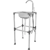Easybuy Küchenspüle Edelstahl Edelstahlspüle Freistehende Spüle Silber max 60kg