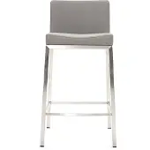 Miliboo - Design-Hocker 66 cm Grau 2er-Set EPSILON