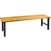 Proregal Garderobenbank Seahorse | HxBxT 42x150x40cm | Holz/Schwarz