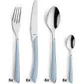 Kuppels Edelstahl Besteckset PRISMA mit ergonomischen Griffen, spülmaschinengeeignet