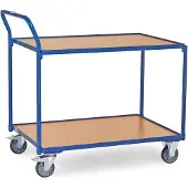 Fetra 2744, Sperrholz, Stahl, Regalwagen, Blau, 300 kg, 4 Rad/Räder, 12,5 cm